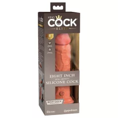   King Cock Elite 8 - dildo met zuignap - 20cm - donker huidskleur