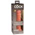 King Cock Elite 8 - dildo met zuignap - 20cm - donker huidskleur