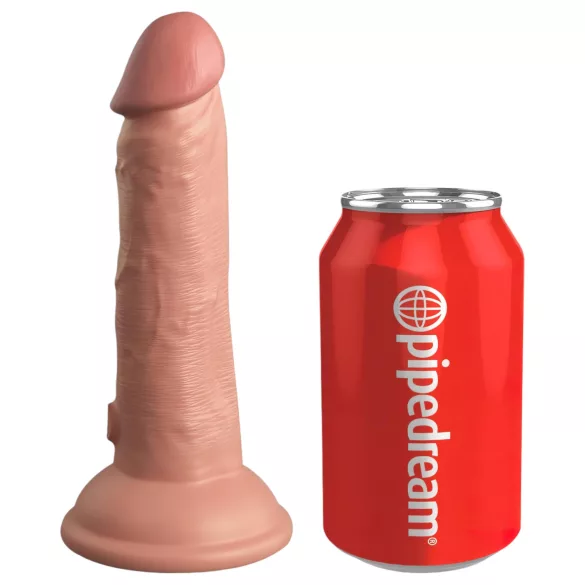 King Cock Elite 6 - vibrator met zuignap (15 cm) - huidskleur