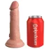 King Cock Elite 6 - vibrator met zuignap (15 cm) - huidskleur
