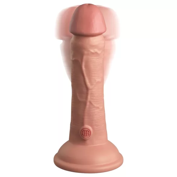 King Cock Elite 6 - vibrator met zuignap (15 cm) - huidskleur