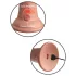 King Cock Elite 6 - vibrator met zuignap (15 cm) - huidskleur