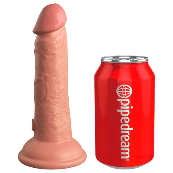 King Cock Elite - realistische vibrator - 15cm - donker huidskleur