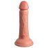 King Cock Elite - realistische vibrator - 15cm - donker huidskleur