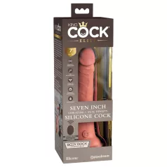   King Cock Elite 7 - vibrator met zuignap en afstandsbediening - 18cm