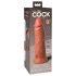 King Cock Elite 8 - realistische vibrator 20cm - donker huidskleur