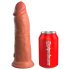King Cock Elite 8 - realistische vibrator 20cm - donker huidskleur