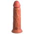 King Cock Elite 8 - realistische vibrator 20cm - donker huidskleur
