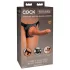 King Cock Elite Comfy - strap-on dildo met harnas - donker huidskleur