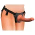 King Cock Elite Comfy - strap-on dildo met harnas - donker huidskleur
