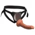 King Cock Elite Comfy - strap-on dildo met harnas - donker huidskleur