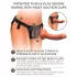 King Cock Elite Comfy - strap-on dildo met harnas - donker huidskleur