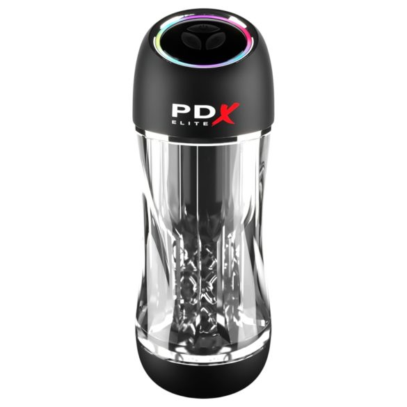 PDX ViewTube Pro - zuigende vibrerende masturbator - zwart