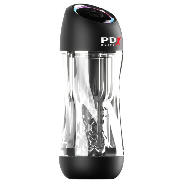 PDX ViewTube Pro - zuigende vibrerende masturbator - zwart