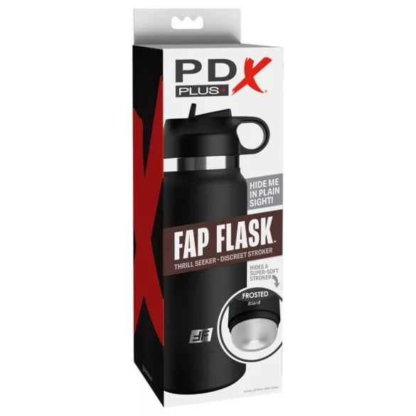 Fap Flask Thrill Seeker - masturbator in fles - zwart
