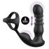 Anal Fantasy Ass-Gasm - anale vibrator met draaiende kop en penisring - zwart