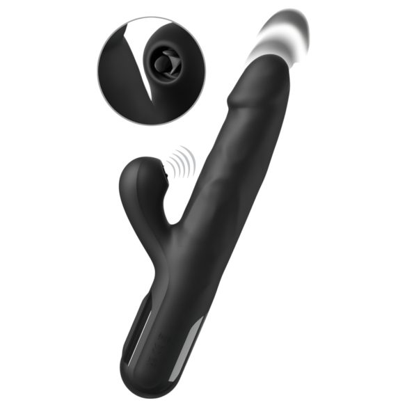 Fetish - 3-motorige stootvibrator (zwart)