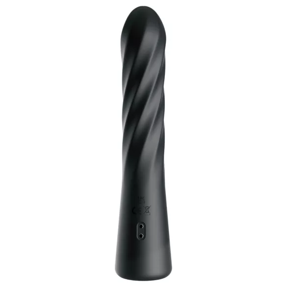 Anal Fantasy Twist Ecstasy - roterende-stotende anaal vibrator (zwart)