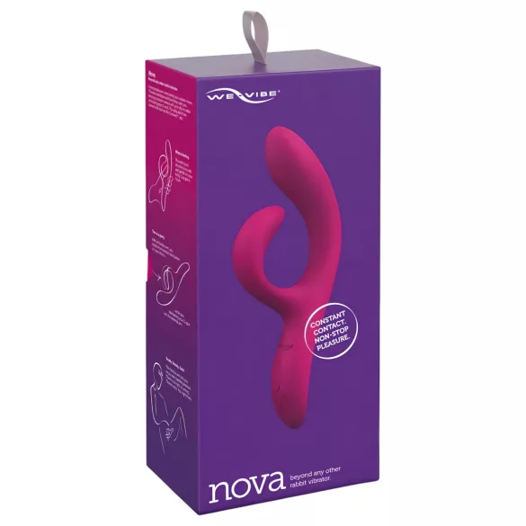 We-Vibe Nova 2 - rabbit vibrator - dubbel stimulatie - siliconen - paars