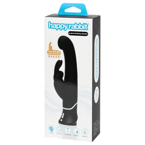 Happyrabbit G-spot - oplaadbare klitorisstimulator met vibrerende kop (zwart)