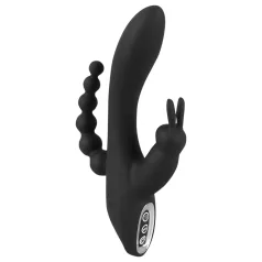  SMILE Triple - vibrator met 3 armen - oplaadbaar en waterdicht - zwart
