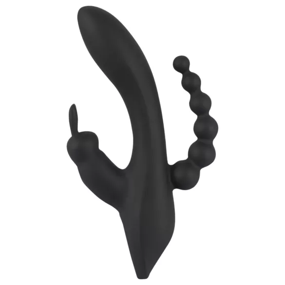 SMILE Triple - vibrator met 3 armen - oplaadbaar en waterdicht - zwart
