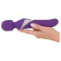 Javida Wand & Pearl - 2-in-1 wand vibrator - paars