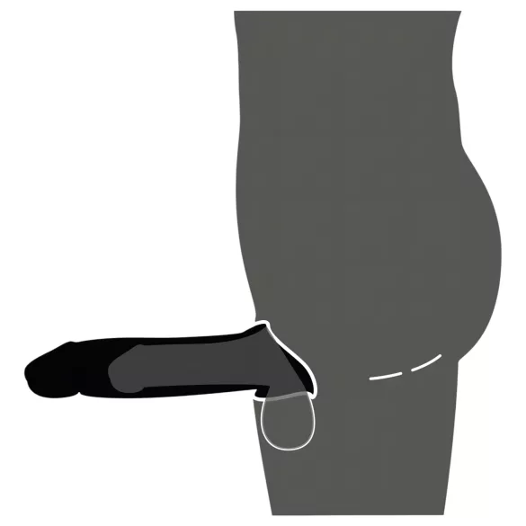 Rebel - vibrerende penis sleeve - oplaadbaar met afstandsbediening - zwart