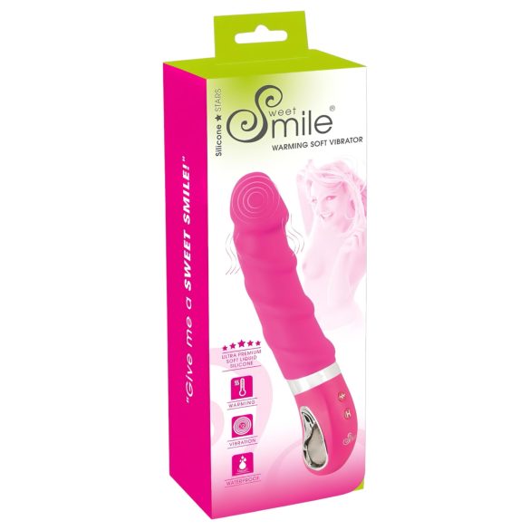 SMILE Soft - oplaadbare, verwarmende vibrator (roze)