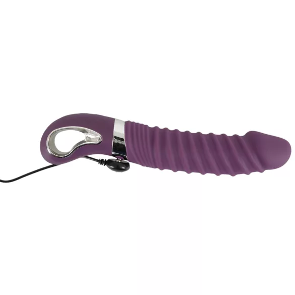 SMILE Soft - vibrator - oplaadbaar, verwarmend - siliconen, paars
