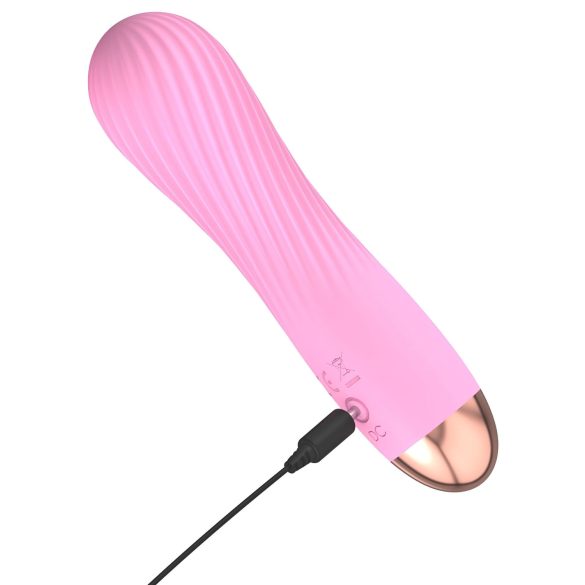 Cuties Mini - oplaadbare waterdichte spiraal vibrator - roze