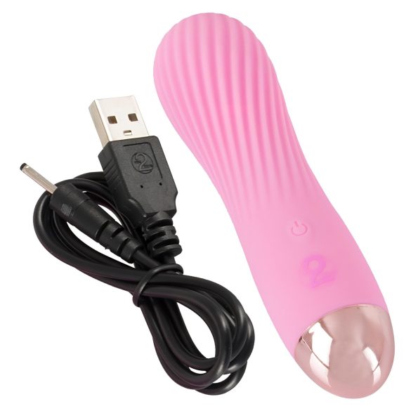 Cuties Mini - oplaadbare waterdichte spiraal vibrator - roze