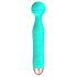 Cuties Mini Wand - oplaadbare, waterdichte massagetrilstaaf (groen)