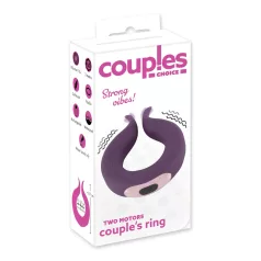   Couples Choice - vibrerende penisring - 2 motoren - oplaadbaar - paars