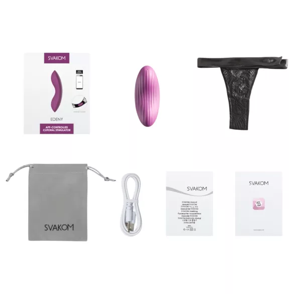 Svakom Edeny - App-gestuurde slipvibrator (paars)