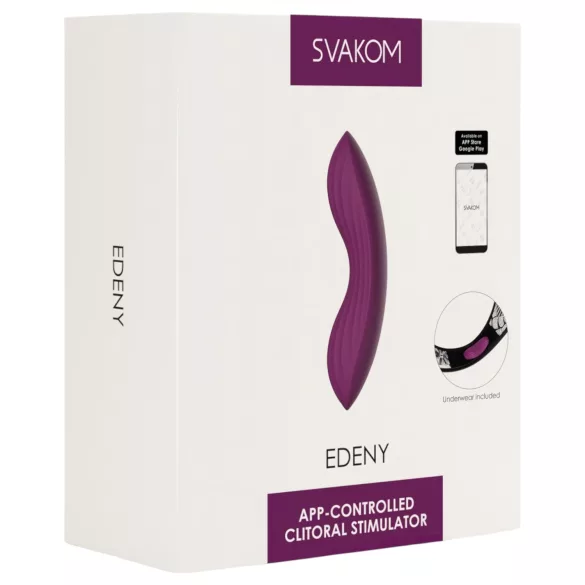 Svakom Edeny - App-gestuurde slipvibrator (paars)