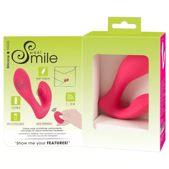 SMILE - vibrerende slip - draadloze oplaadbare 2-in-1 vibrator - roze