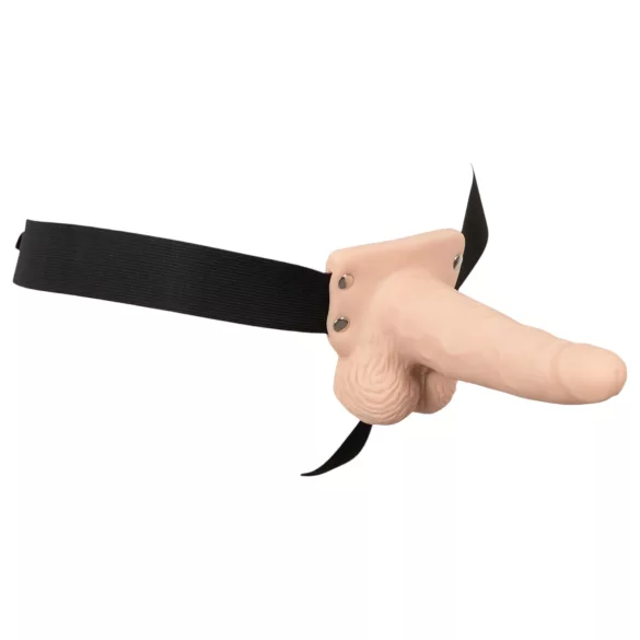 You2Toys - Strap-on dildo - Hol - Vibrerend - Huidkleurig