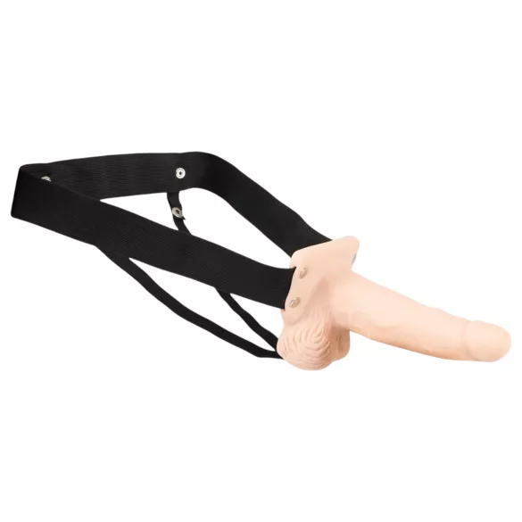 You2Toys - Strap-on dildo - Hol - Vibrerend - Huidkleurig