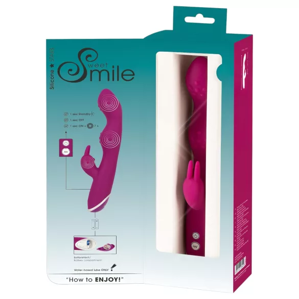 SMILE - vibrator met flexibele clitorisarm - A- en G-punt - paars