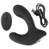 Rebel RC - oplaadbare op afstand bedienbare opblaasbare anale vibrator - zwart