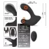 Rebel RC - oplaadbare op afstand bedienbare opblaasbare anale vibrator - zwart