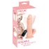 Nature Skin - vibrator met afstandsbediening - huidskleur