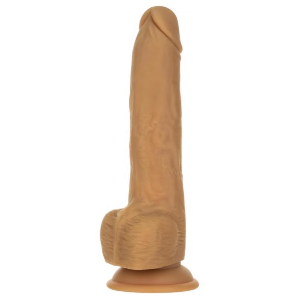 Naked Addiction Thrusting 9 - stoot vibrator - zwart - 23cm