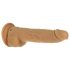 Naked Addiction Thrusting 9 - stoot vibrator - zwart - 23cm