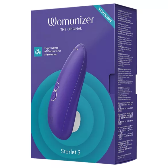 Womanizer Starlet 3 - luchtdruk clitorisstimulator - blauw