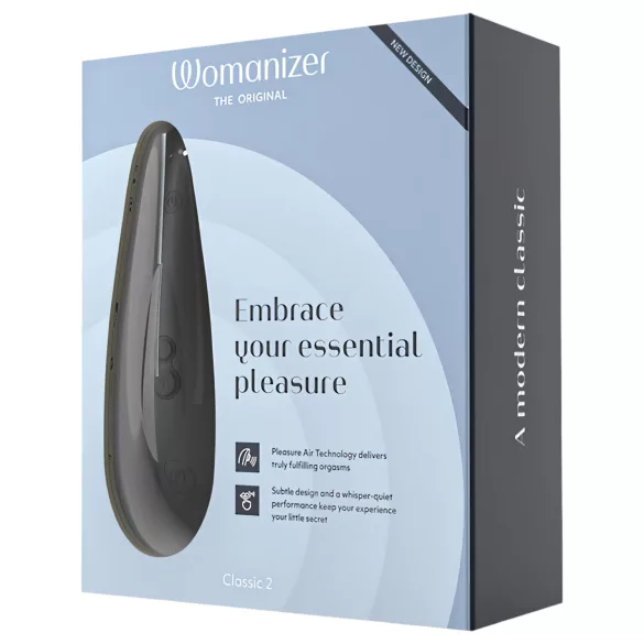 Womanizer Classic 2 - luchtdruk vibrator - oplaadbaar - zwart