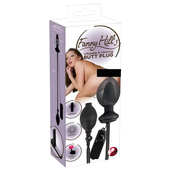 You2Toys - opblaasbare anale vibrator - zwart