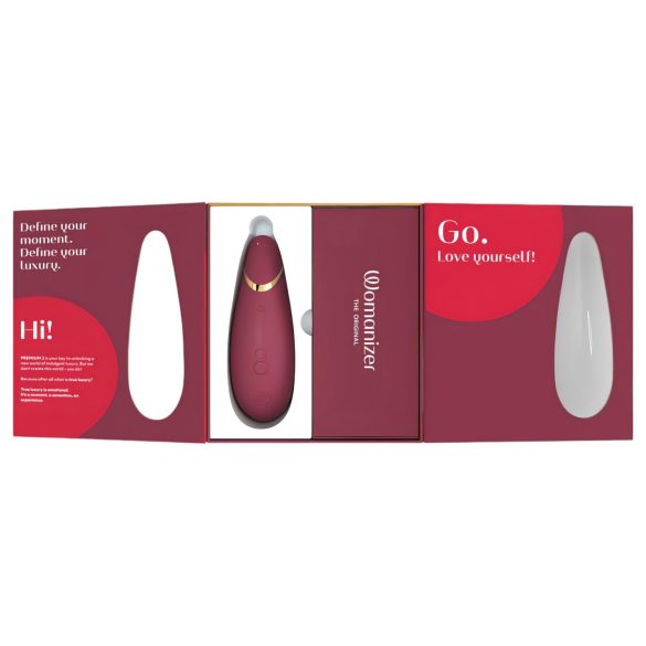 Womanizer Premium 2 - luchtdrukclitorisstimulator (rood)