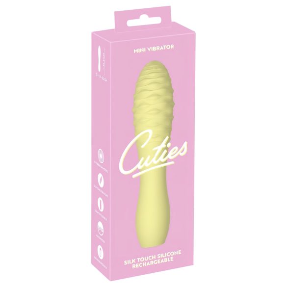 Cuties Mini 3 - oplaadbare waterdichte knalgele trilmassager!